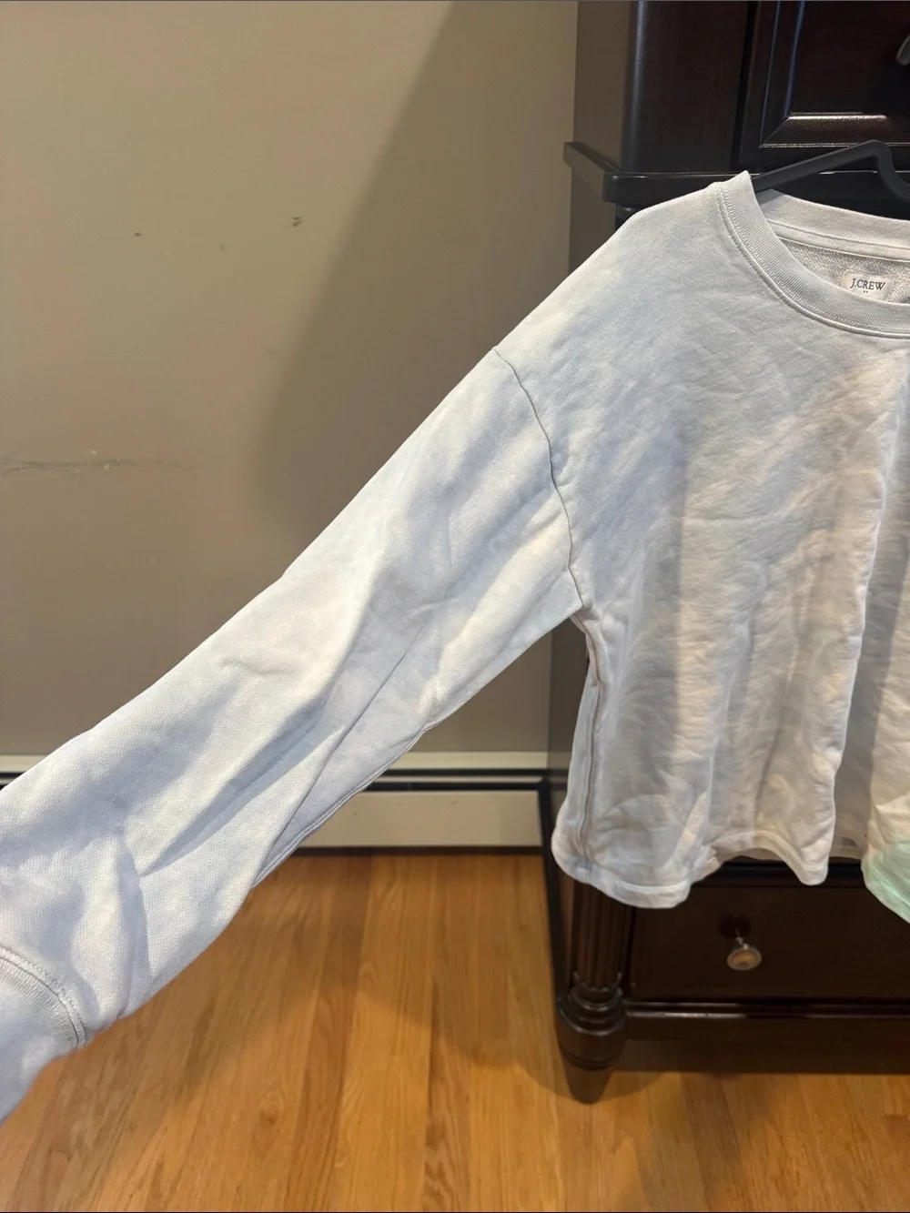 J. Crew Women's Crewneck Sweatshirt in Pale Blue-Green